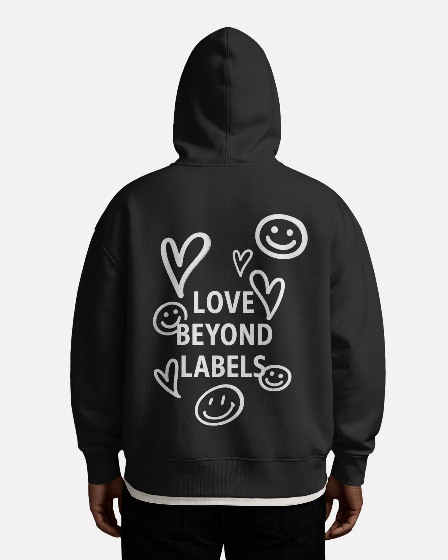 Unisex Love Beyond Labels Heavy Weight Hoodie