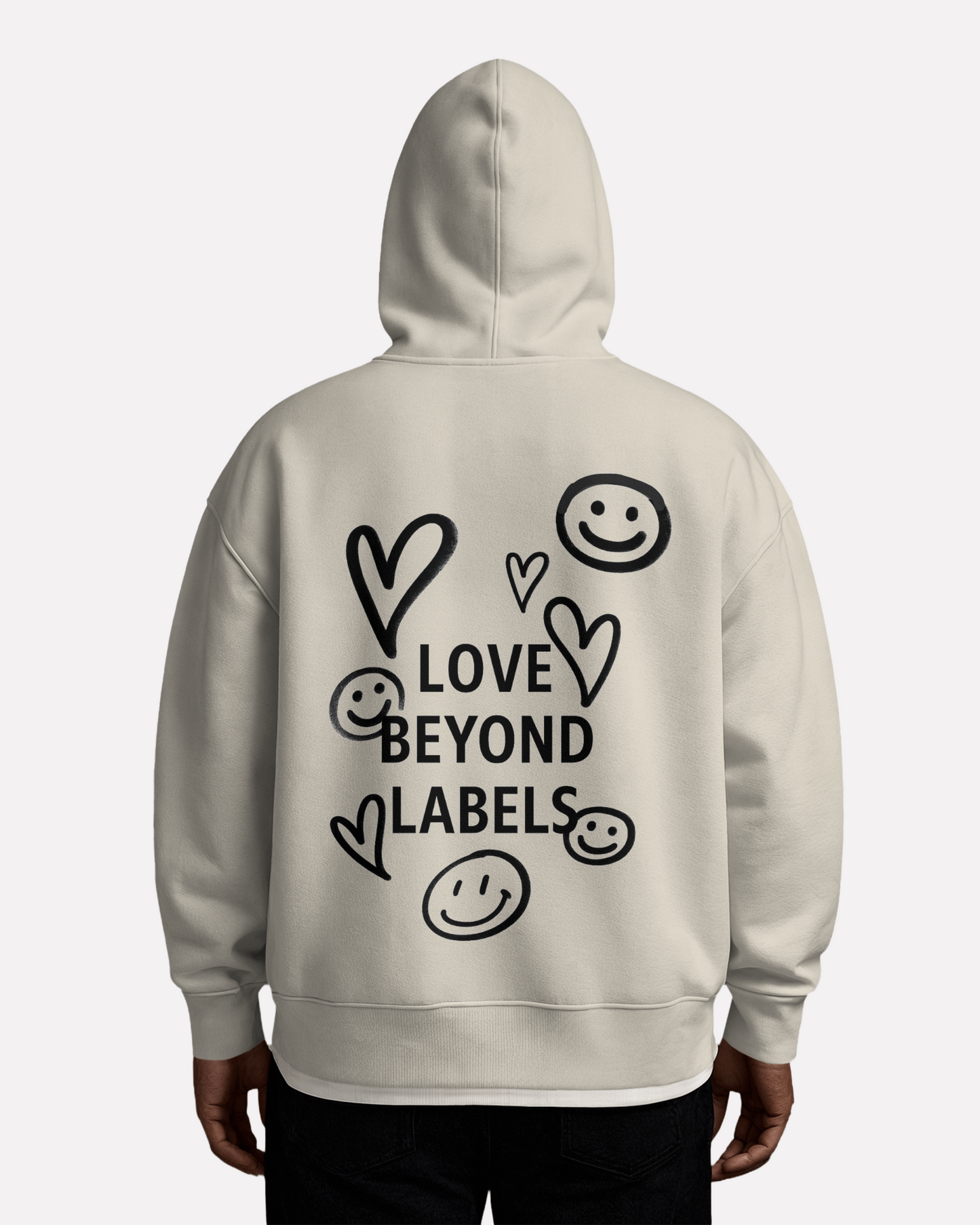Unisex Love Beyond Labels Heavy Weight Hoodie